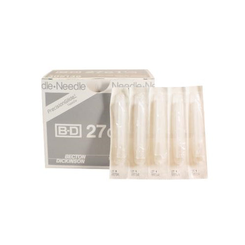 Becton-Dickinson 305136 PrecisionGlide Luer Lock Needles 27 Gauge 1.25'' 100/Bx Becton-Dickinson 305136 PrecisionGlide Luer Lock Needles 27 Gauge 1.25'' 100/Bx